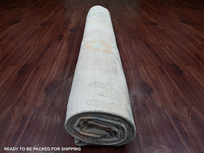 Oushak Oushak hand-knotted wool rug in Gray, 11'9" x 14'6" — SKU O022232 (view 9)