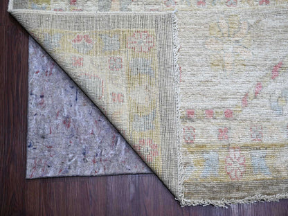 Grey 11'9" x 17'7" Oushak And Peshawar Hand knotted Wool Rug - Sku: O022233
