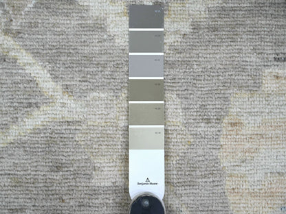 Grey 11'9" x 17'7" Oushak And Peshawar Hand knotted Wool Rug - Sku: O022233