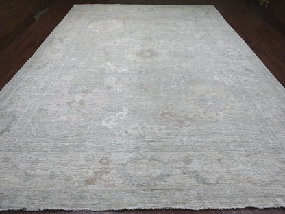 Oushak Oushak hand-knotted wool rug in Gray, 11'8" x 14'11" — SKU O022234 (view 2)