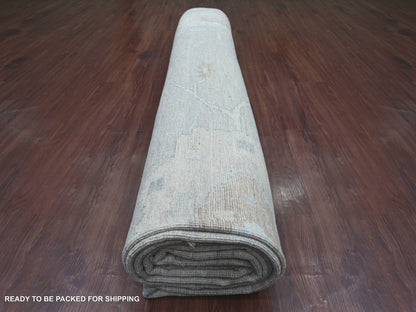 Oushak Oushak hand-knotted wool rug in Gray, 11'8" x 14'11" — SKU O022234 (view 9)