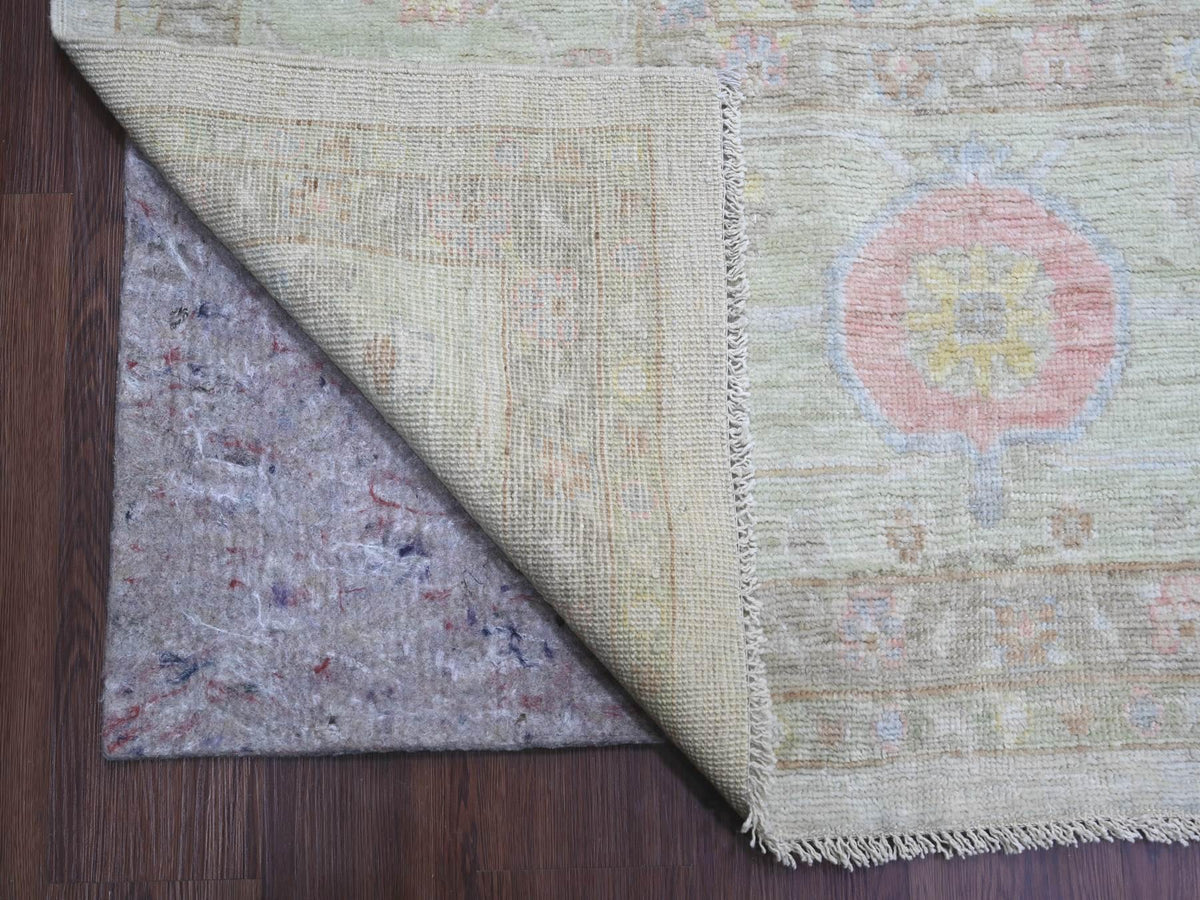 Oushak Oushak hand-knotted wool rug in Gray & Green, 11'8" x 14'11" — SKU O022235 (view 4)