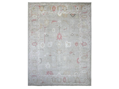 Oushak Oushak hand-knotted wool rug in Gray, 11'8" x 15'4" — SKU O022236