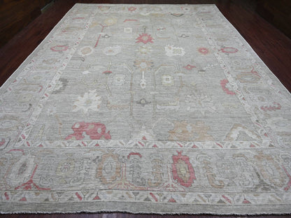 Oushak Oushak hand-knotted wool rug in Gray, 11'8" x 15'4" — SKU O022236 (view 2)