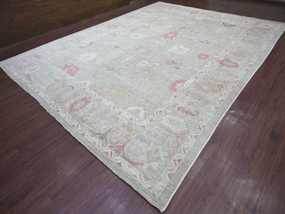 Oushak Oushak hand-knotted wool rug in Gray, 11'8" x 15'4" — SKU O022236 (view 3)