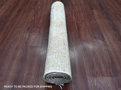Oushak Oushak hand-knotted wool rug in Gray & Green, 2'1" x 2'11" — SKU O022240 (view 4)