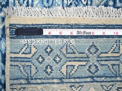 Kazak Tribal & Geometric hand-knotted wool rug in Gray, 6' x 9' — SKU O022254 (view 6)