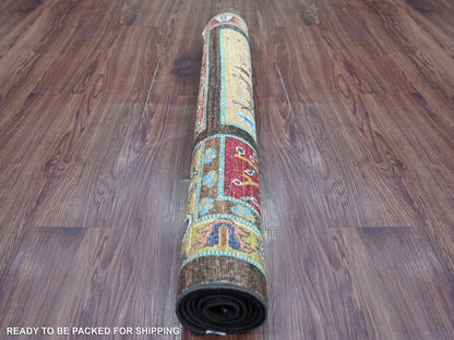 Tribal & Geometric hand-knotted wool rug in Multicolored, 3'2" x 5' — SKU O022257 (view 4)