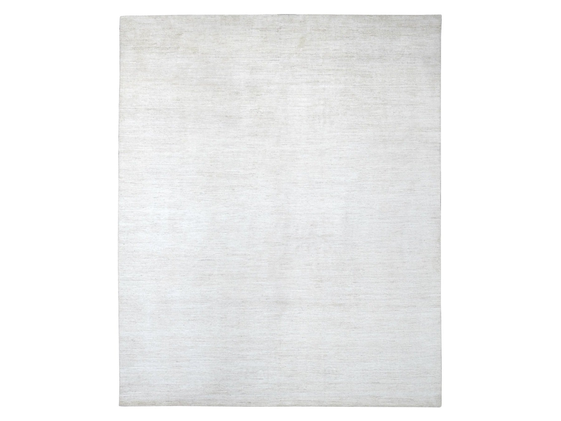Ivory 7'10" x 9'7" Modern and Contemporary Hand knotted Wool Rug - Sku: O022266