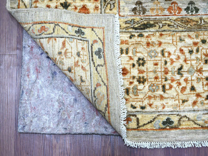 Mamluk Mamluk hand-knotted wool rug in Gray & Ivory, 7'10" x 9'10" — SKU O022268 (view 4)