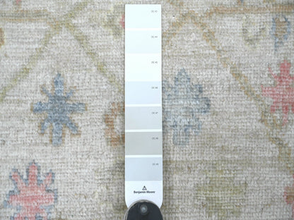 Ivory 2'11" x 12'8" Oushak And Peshawar Hand knotted Wool Rug - Sku: O022272