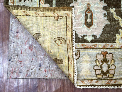 Oushak Oushak hand-knotted wool rug in Brown & Gray, 3'1" x 4'10" — SKU O022280 (view 2)