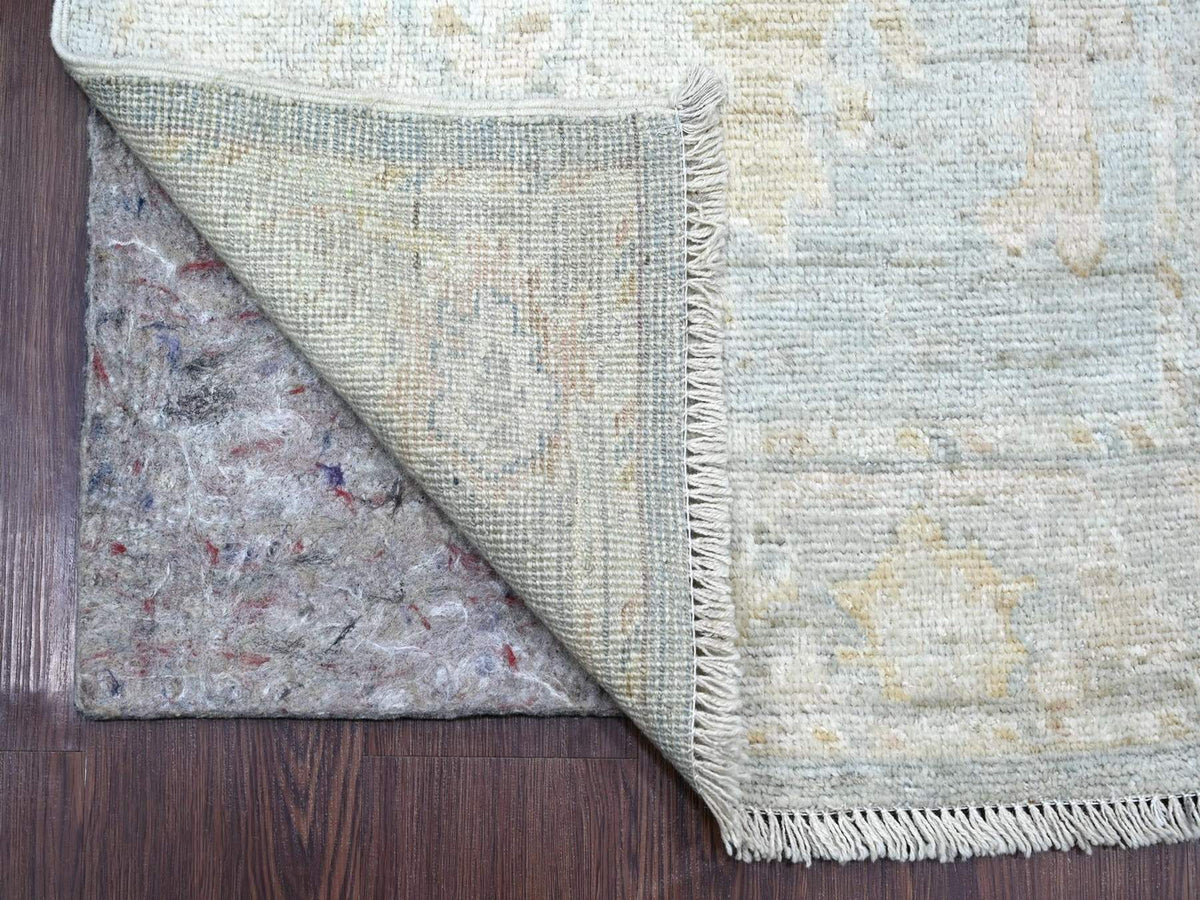 Oushak Oushak hand-knotted wool runner in Blue, 2'8" x 20'3" — SKU O022285 (view 2)