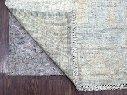 Oushak Oushak hand-knotted wool runner in Blue, 2'8" x 20'3" — SKU O022285 (view 2)