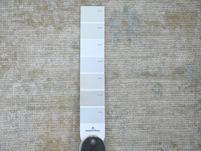 Oushak Oushak hand-knotted wool runner in Gray & Brown, 2'11" x 6' — SKU O022311 (view 3)