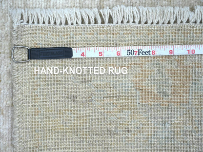 Oushak Oushak hand-knotted wool runner in Gray & Brown, 2'11" x 6' — SKU O022311 (view 6)