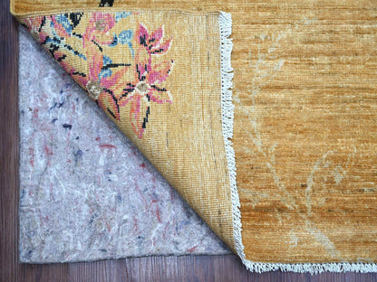 Brown 10'1" x 13'10" Modern and Contemporary Hand knotted Wool Rug - Sku: O022342