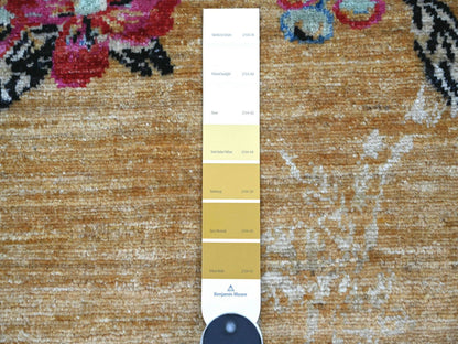 Brown 10'1" x 13'10" Modern and Contemporary Hand knotted Wool Rug - Sku: O022342