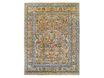 Brown 9'2" x 11'11" Tribal & Geometric Hand knotted Wool Rug - Sku: O022344