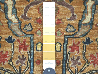 Brown 9'2" x 11'11" Tribal & Geometric Hand knotted Wool Rug - Sku: O022344