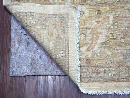 Brown 10'1" x 13'10" Oushak And Peshawar Hand knotted Wool Rug - Sku: O022349