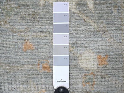 Oushak Oushak hand-knotted wool runner in Gray, 2'10" x 13'9" — SKU O022389 (view 3)