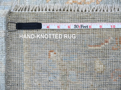 Oushak Oushak hand-knotted wool runner in Gray, 2'10" x 13'9" — SKU O022389 (view 6)