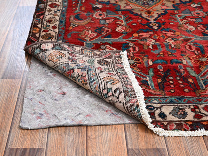 Red 3'1" x 4'10" Vintage Hand knotted Wool Rug - Sku: O02238