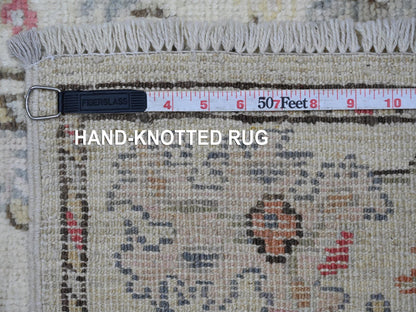 Oushak Oushak hand-knotted wool runner in Ivory, 2'8" x 13'8" — SKU O022393 (view 6)