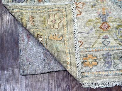Oushak Oushak hand-knotted wool runner in Gray, 2'9" x 5'10" — SKU O022394 (view 2)