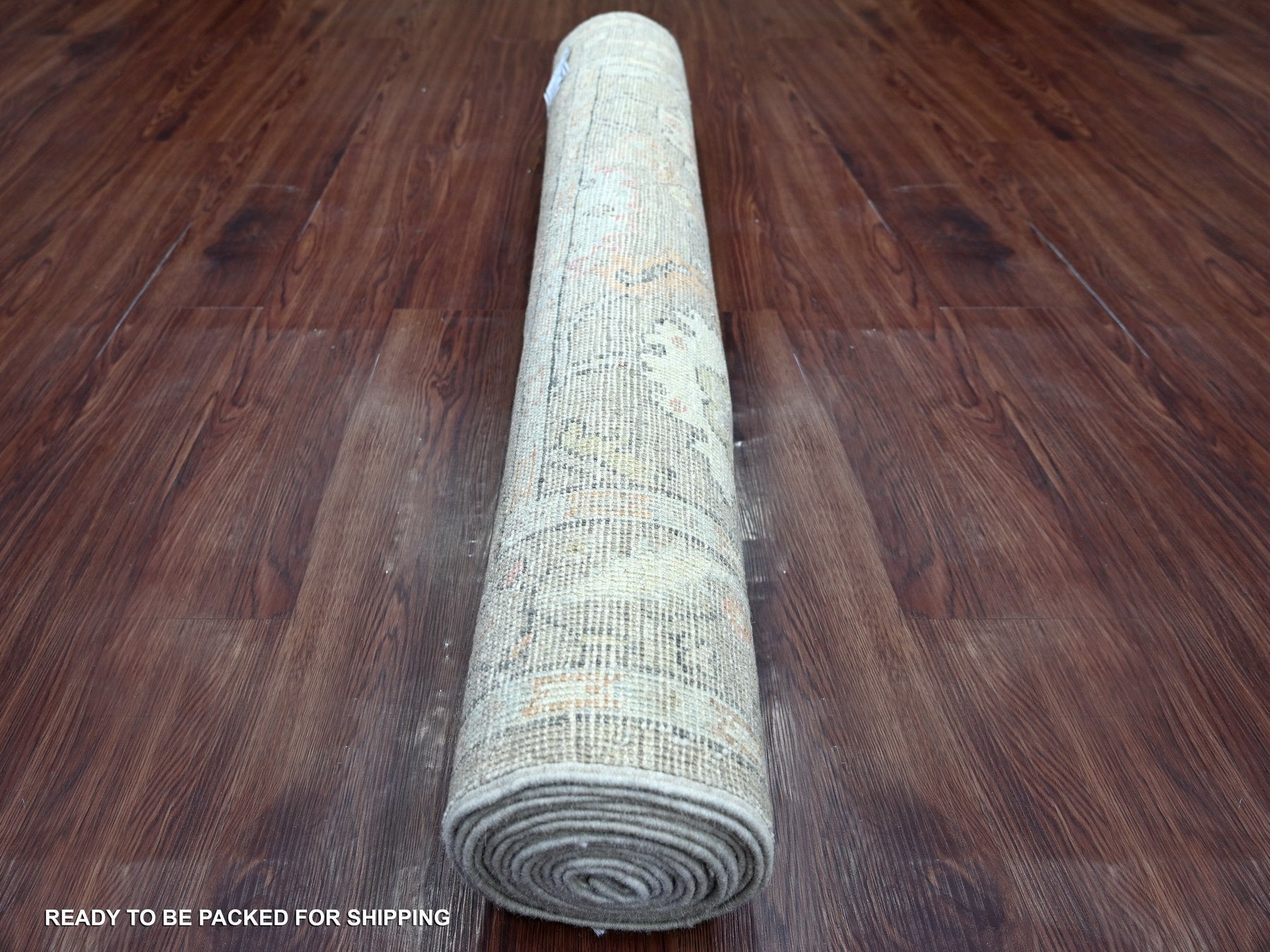 Oushak Oushak hand-knotted wool runner in Gray, 3'11" x 15'1" — SKU O022398 (view 4)