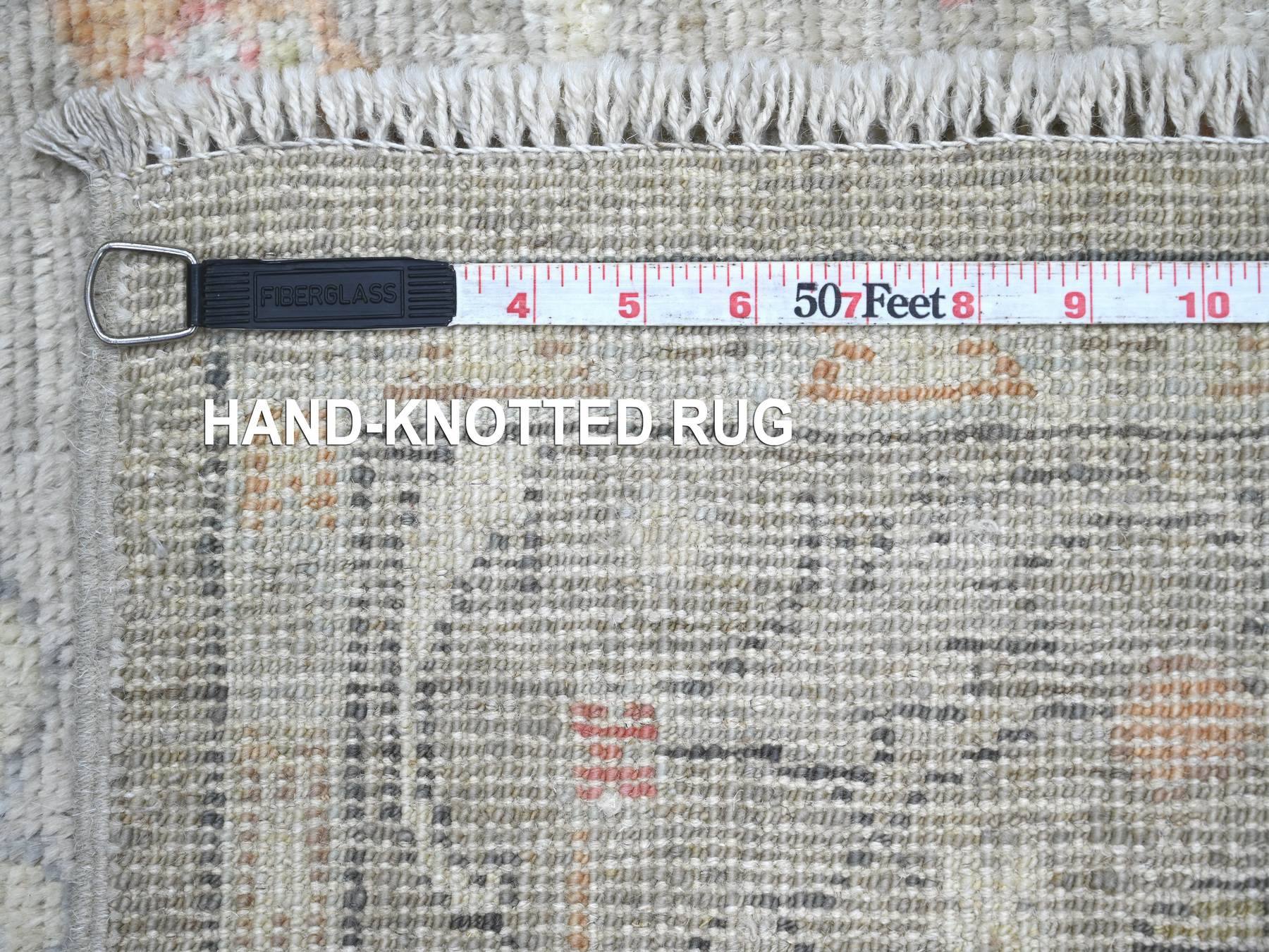 Oushak Oushak hand-knotted wool runner in Gray, 3'11" x 15'1" — SKU O022398 (view 6)