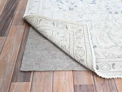 Ivory 2'6" x 9'11" Vintage Hand knotted Wool Rug - Sku: O0223