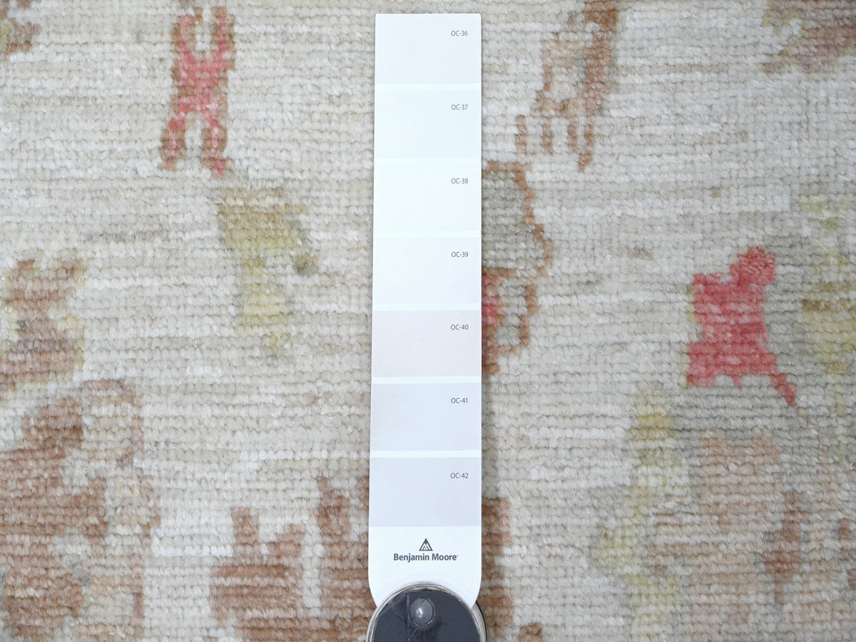 Oushak Oushak hand-knotted wool rug in Ivory, 3'11" x 5'9" — SKU O022401 (view 3)