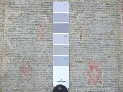 Oushak Oushak hand-knotted wool runner in Gray, 2'6" x 23'4" — SKU O022405 (view 3)
