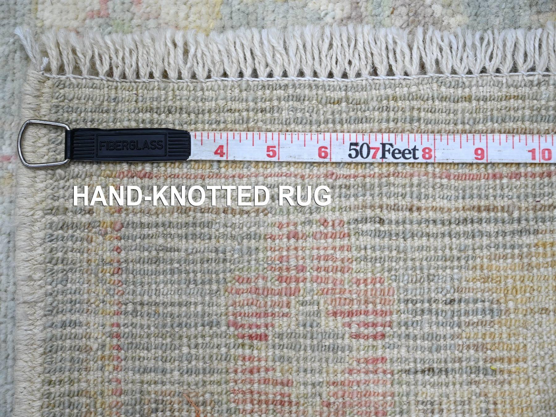 Oushak Oushak hand-knotted wool runner in Gray, 2'6" x 23'4" — SKU O022405 (view 6)