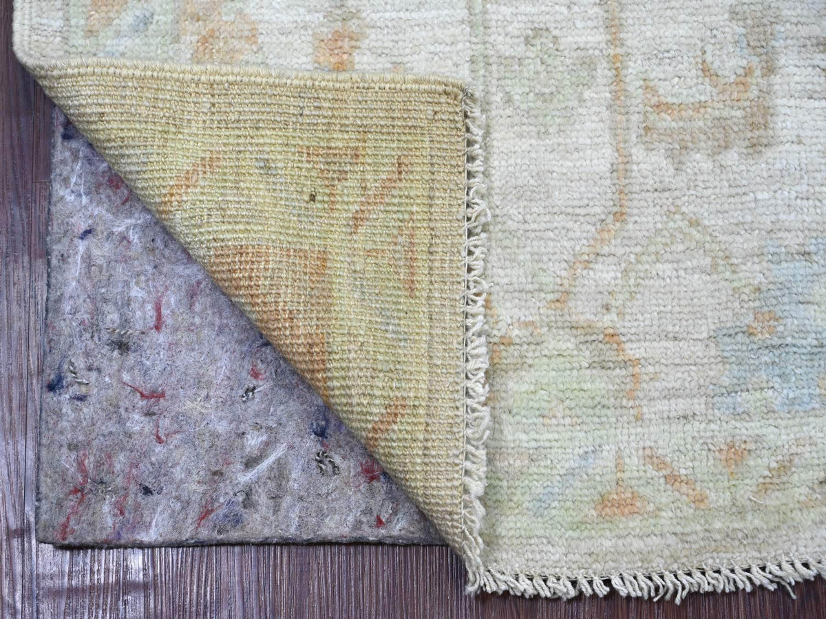 Oushak Oushak hand-knotted wool rug in Gray & Green, 2'1" x 2'11" — SKU O022408 (view 2)