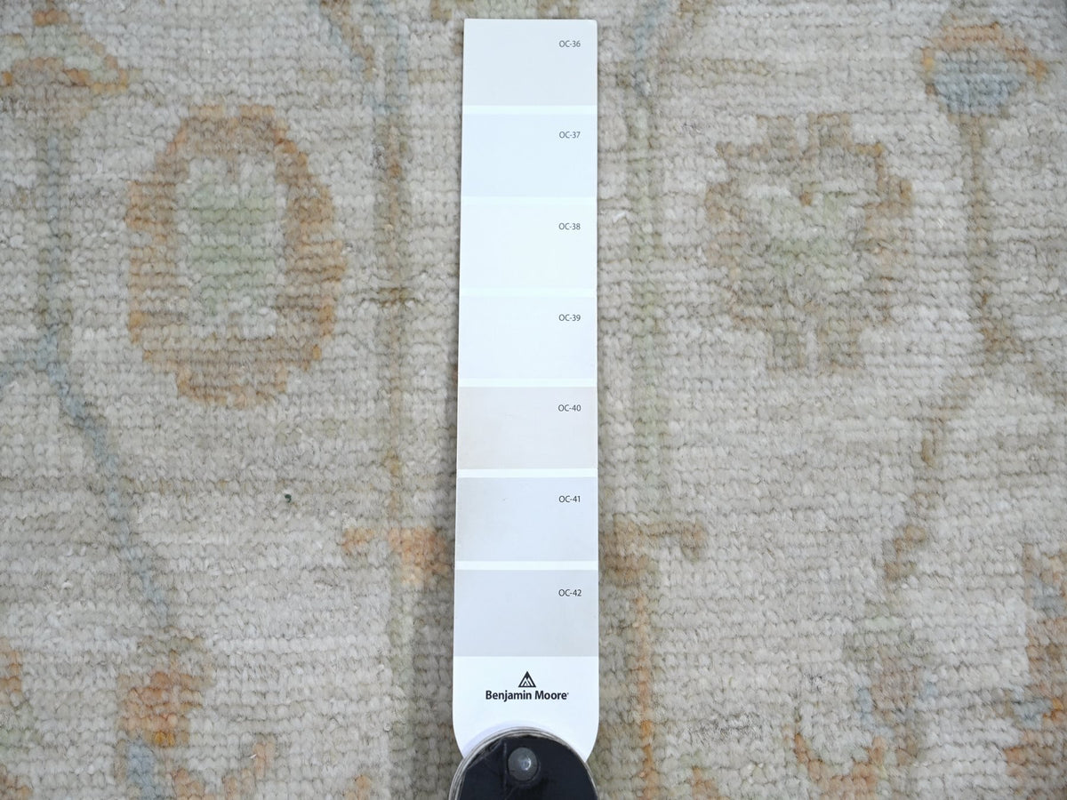 Oushak Oushak hand-knotted wool rug in Gray & Green, 2'1" x 2'11" — SKU O022408 (view 3)