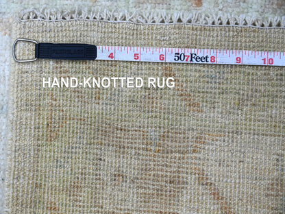 Oushak Oushak hand-knotted wool rug in Gray & Green, 2'1" x 2'11" — SKU O022408 (view 6)