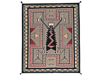 Brown 8'0" x 9'8" Flat Weave Hand woven Wool Rug - Sku: O02240