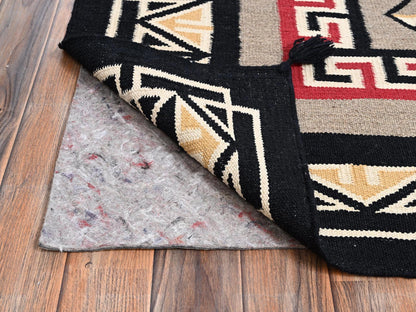 Brown 8'0" x 9'8" Flat Weave Hand woven Wool Rug - Sku: O02240
