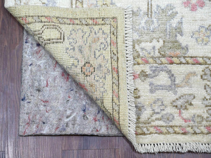 Oushak Oushak hand-knotted wool runner in Ivory, 2'8" x 15'7" — SKU O022410 (view 2)