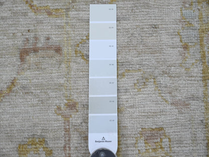 Oushak Oushak hand-knotted wool runner in Gray & Gold, 1'11" x 5'11" — SKU O022412 (view 3)