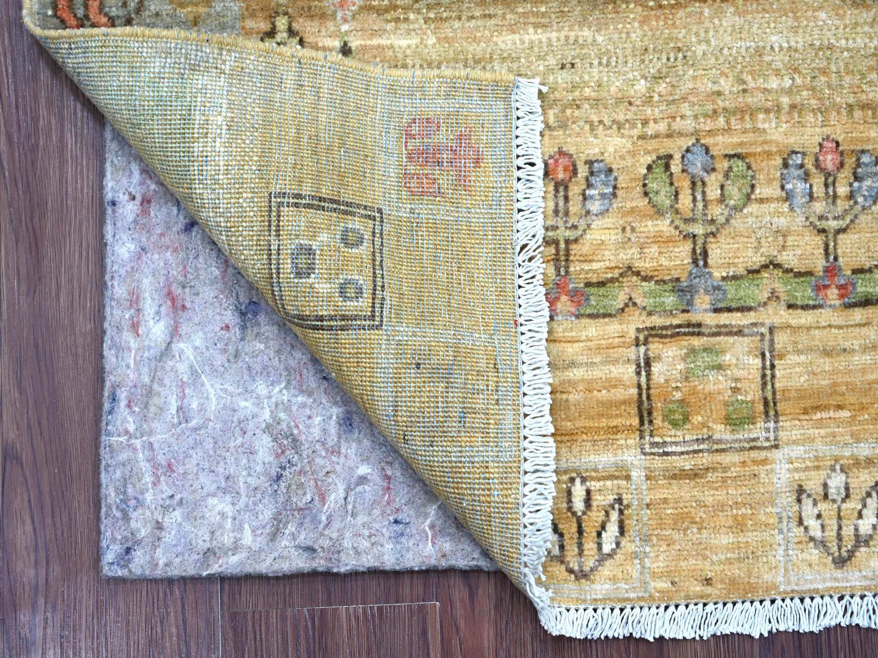 Brown 3'1" x 4'11" Tribal & Geometric Hand knotted Wool Rug - Sku: O022414