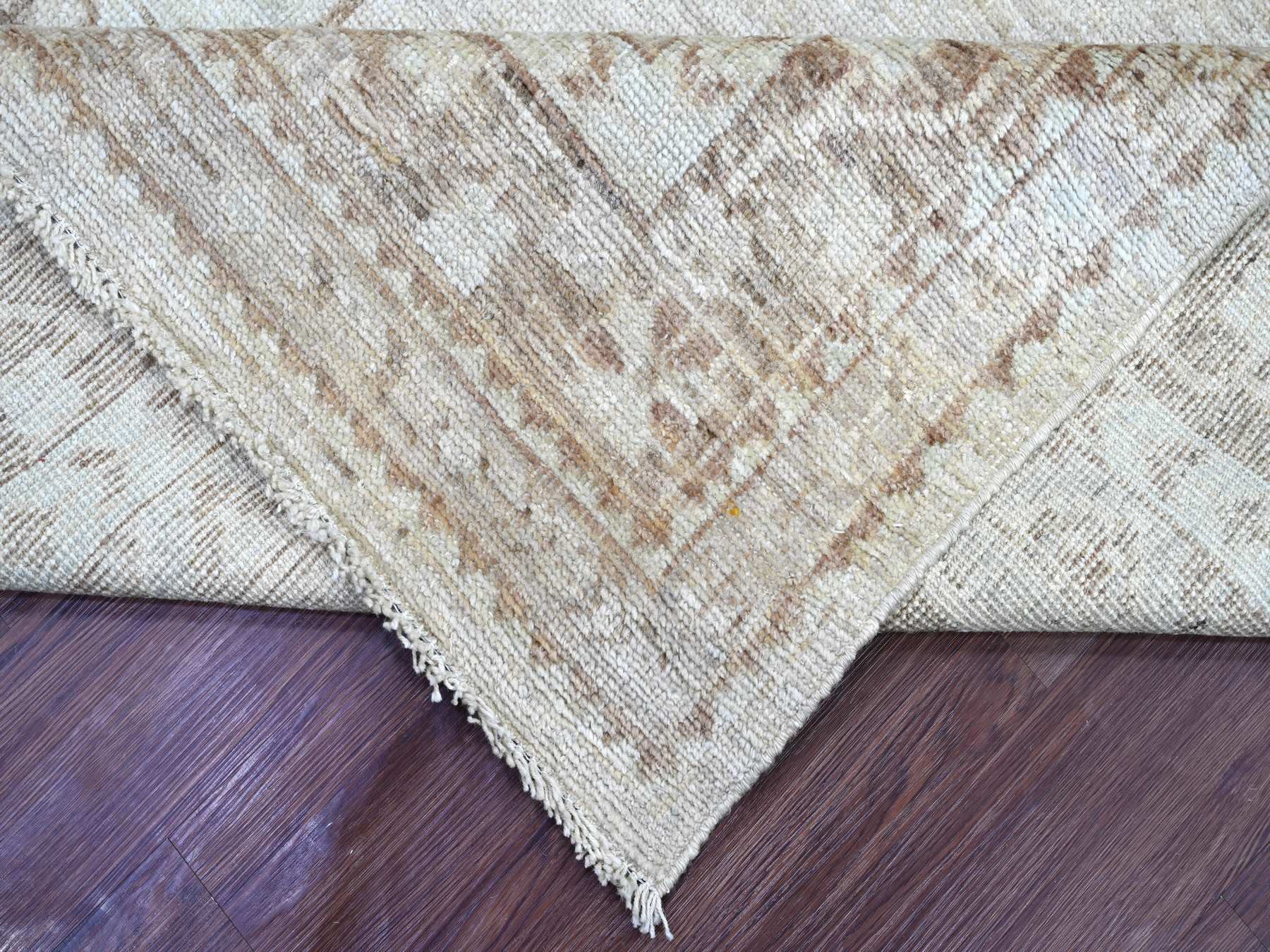Tribal & Geometric hand-knotted wool rug in Gray & Brown, 7'10" x 9'10" — SKU O022438 (view 6)