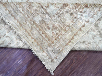 Tribal & Geometric hand-knotted wool rug in Gray & Brown, 7'10" x 9'10" — SKU O022438 (view 6)