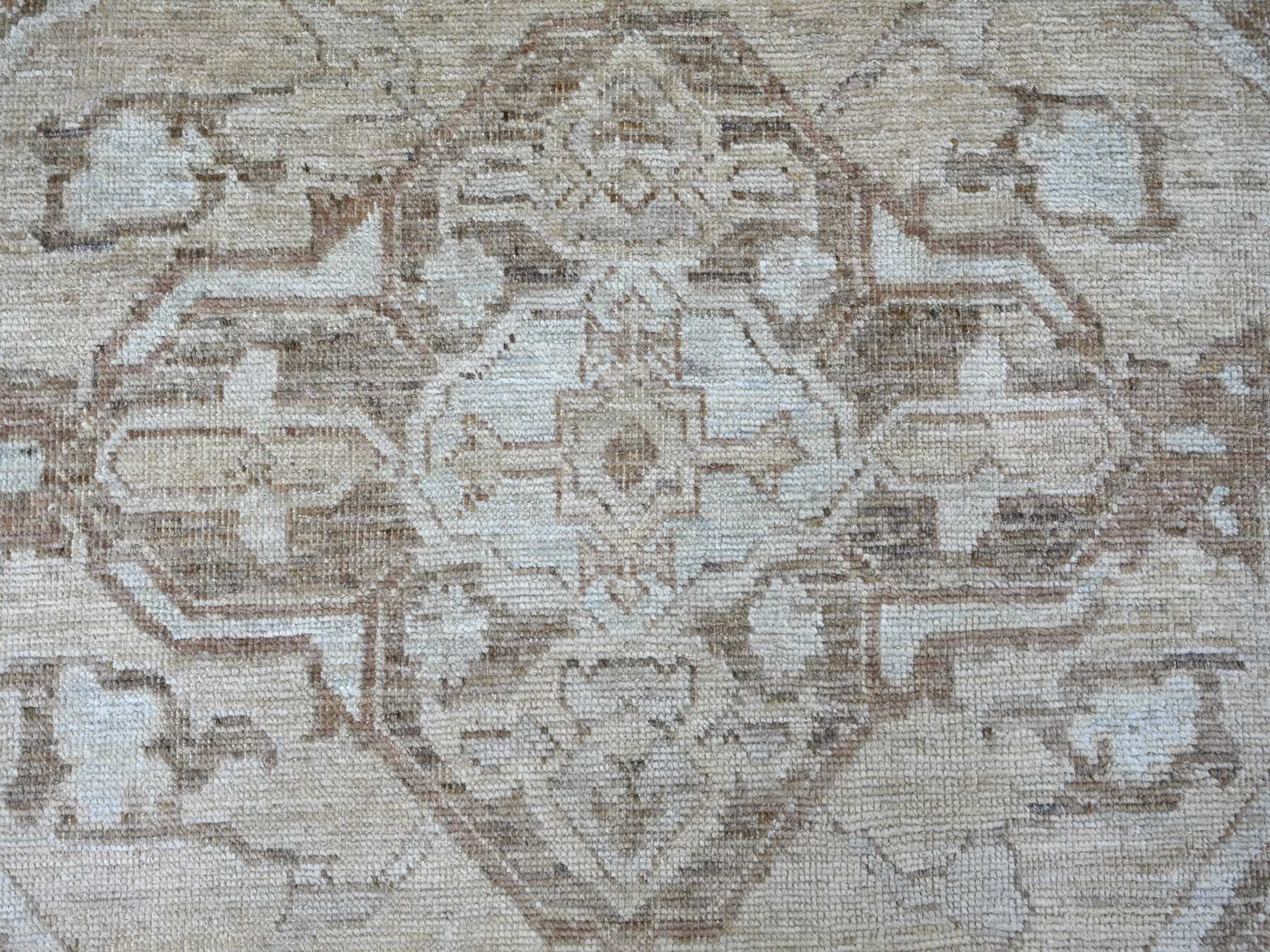 Tribal & Geometric hand-knotted wool rug in Gray & Brown, 7'10" x 9'10" — SKU O022438 (view 8)