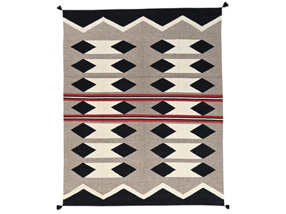 Brown 8'2" x 10'0" Flat Weave Hand woven Wool Rug - Sku: O02243