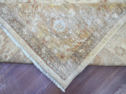 Grey 9'0" x 11'9" Oushak And Peshawar Hand knotted Wool Rug - Sku: O022440