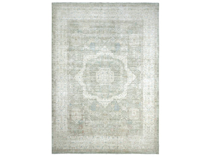 Green 10'1" x 13'9" Mamluk Hand knotted Wool Rug - Sku: O022444